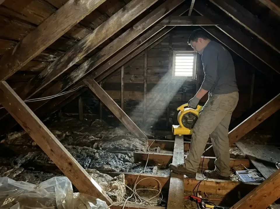 attic-water-damage-drying-proc-007 — frequently asked questions, Emergency Water Extraction & 24/7 Flood Response in Lindsbo…